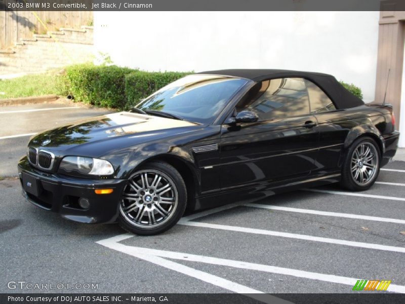 Jet Black / Cinnamon 2003 BMW M3 Convertible
