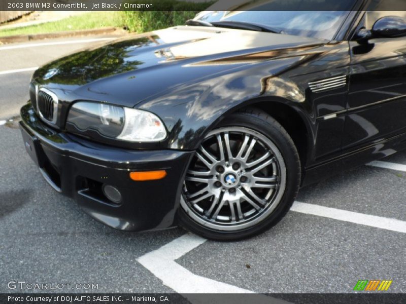 Jet Black / Cinnamon 2003 BMW M3 Convertible