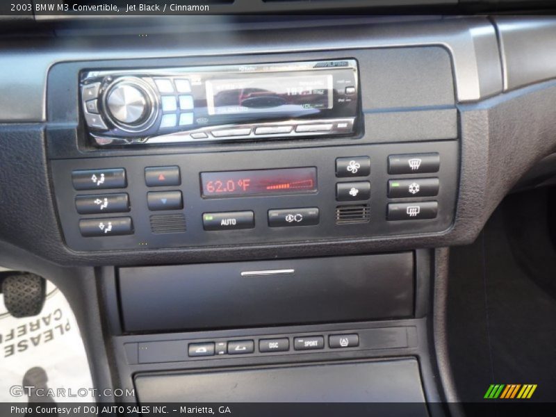 Jet Black / Cinnamon 2003 BMW M3 Convertible