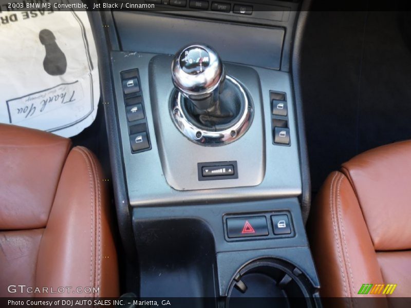 Jet Black / Cinnamon 2003 BMW M3 Convertible