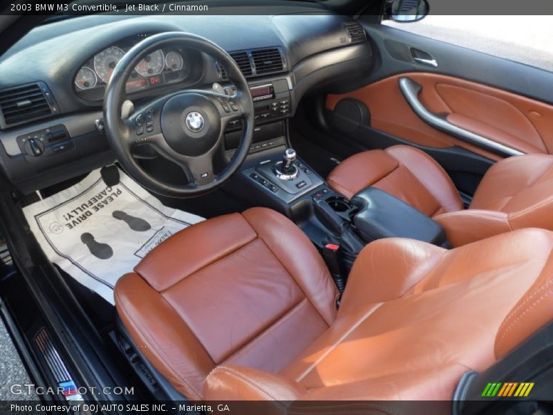 Jet Black / Cinnamon 2003 BMW M3 Convertible