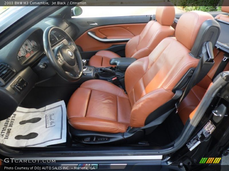 Jet Black / Cinnamon 2003 BMW M3 Convertible