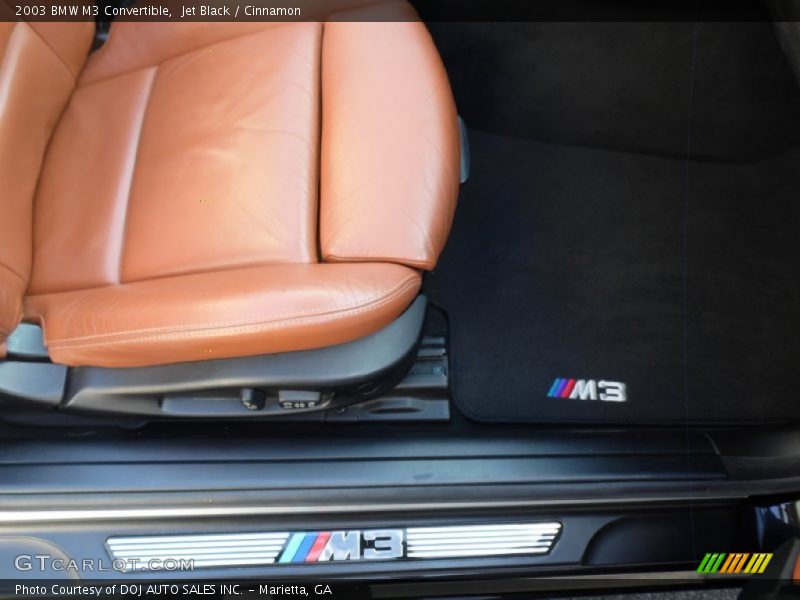 Jet Black / Cinnamon 2003 BMW M3 Convertible
