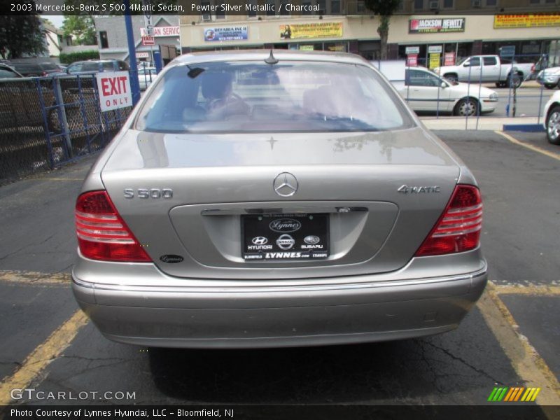 Pewter Silver Metallic / Charcoal 2003 Mercedes-Benz S 500 4Matic Sedan