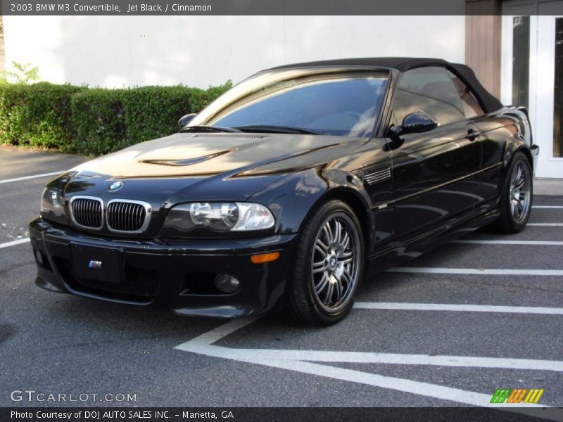 Jet Black / Cinnamon 2003 BMW M3 Convertible
