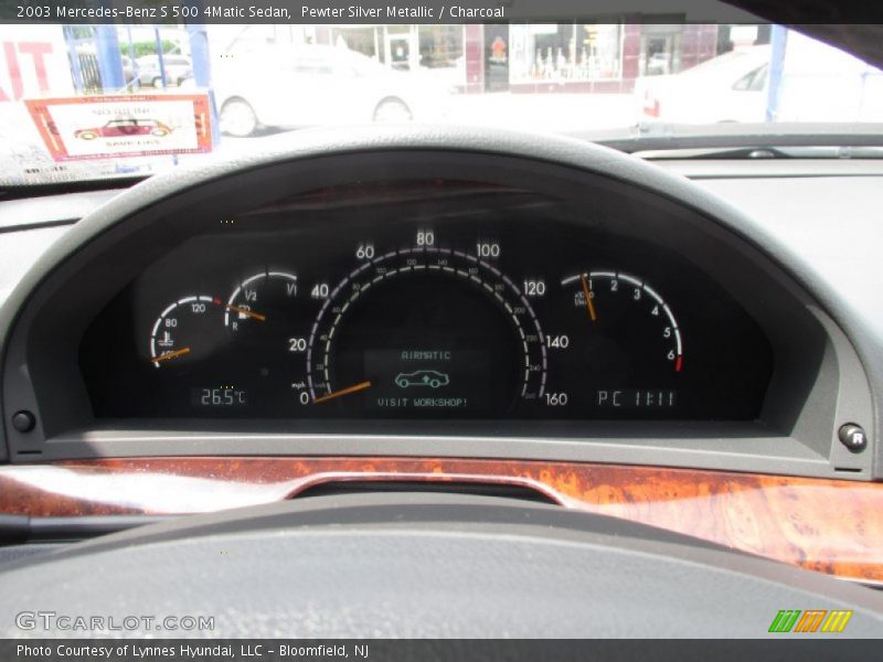 Pewter Silver Metallic / Charcoal 2003 Mercedes-Benz S 500 4Matic Sedan