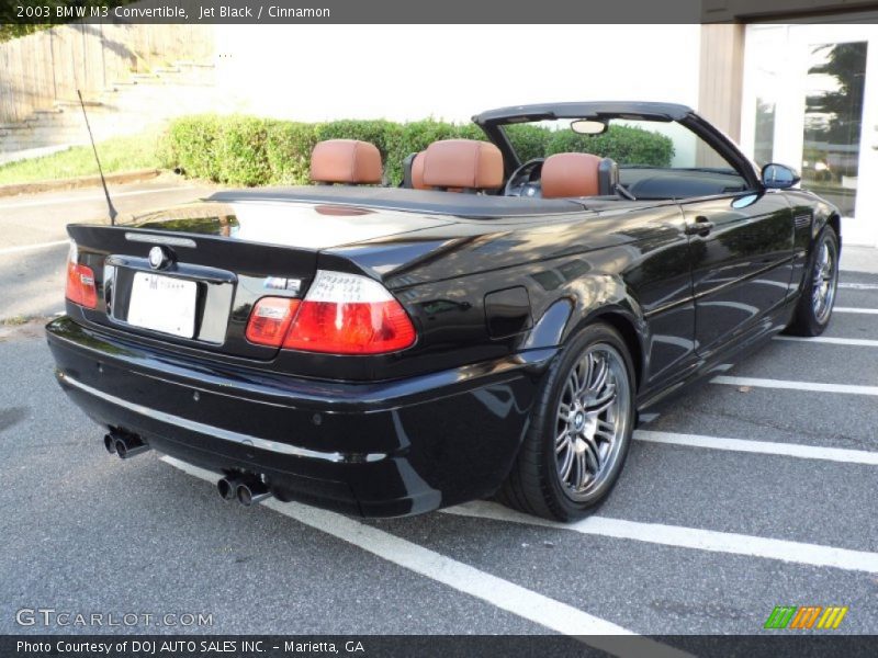 Jet Black / Cinnamon 2003 BMW M3 Convertible