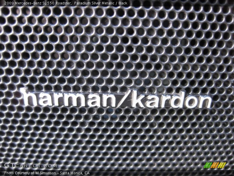 Palladium Silver Metallic / Black 2009 Mercedes-Benz SL 550 Roadster