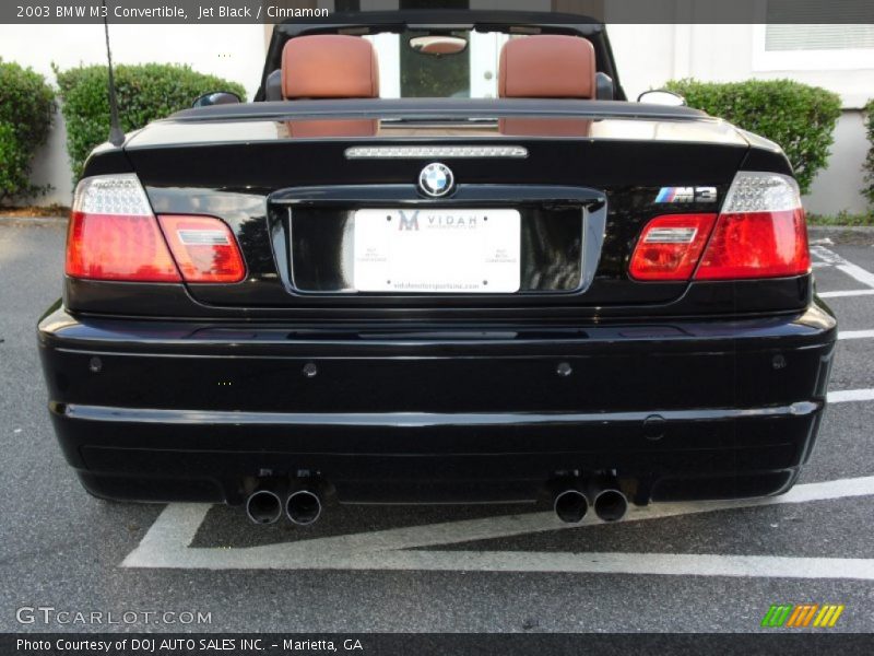Jet Black / Cinnamon 2003 BMW M3 Convertible