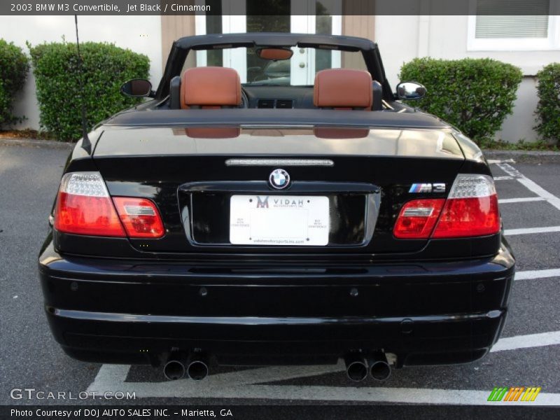 Jet Black / Cinnamon 2003 BMW M3 Convertible