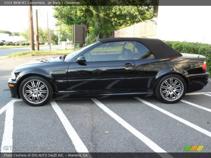 Jet Black / Cinnamon 2003 BMW M3 Convertible