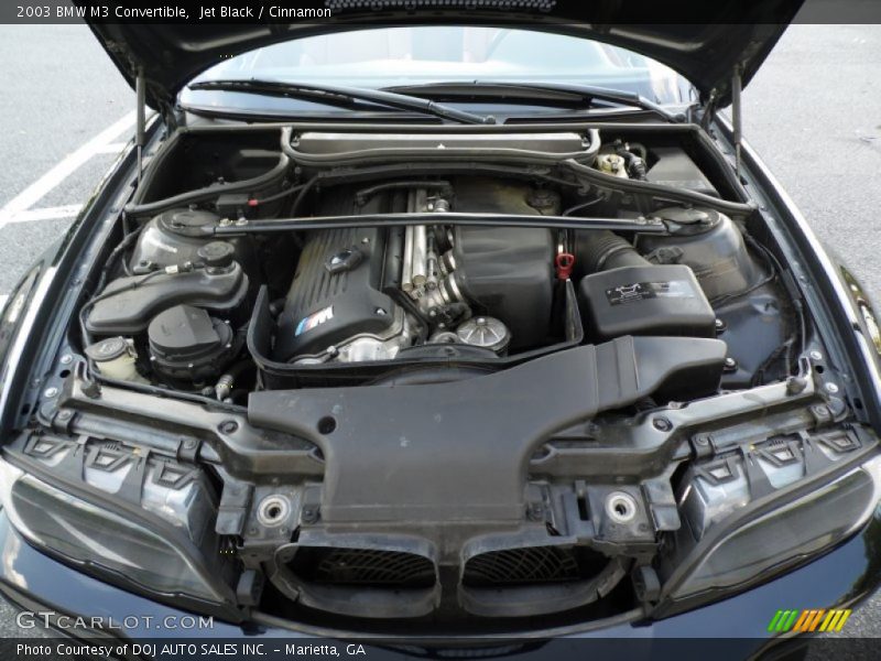 Jet Black / Cinnamon 2003 BMW M3 Convertible