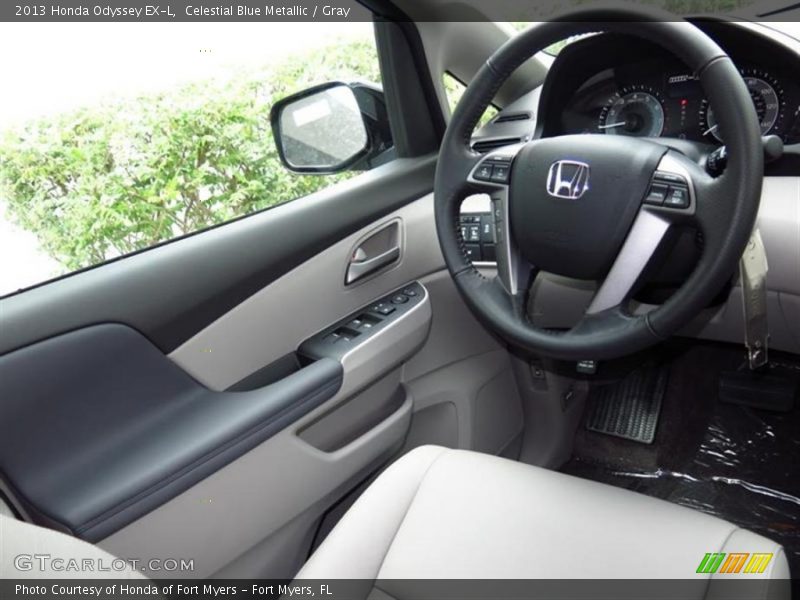 Celestial Blue Metallic / Gray 2013 Honda Odyssey EX-L