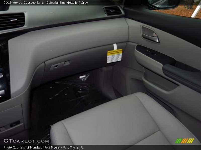 Celestial Blue Metallic / Gray 2013 Honda Odyssey EX-L