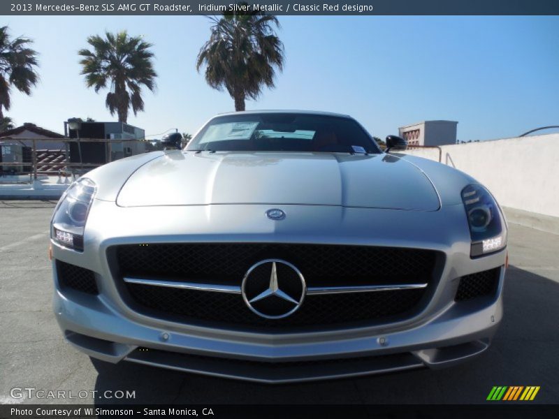 Iridium Silver Metallic / Classic Red designo 2013 Mercedes-Benz SLS AMG GT Roadster