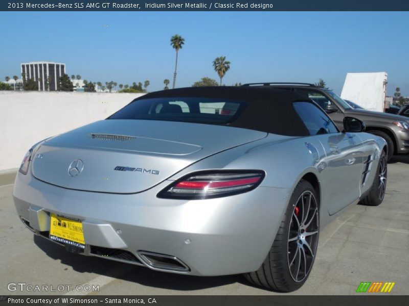 Iridium Silver Metallic / Classic Red designo 2013 Mercedes-Benz SLS AMG GT Roadster