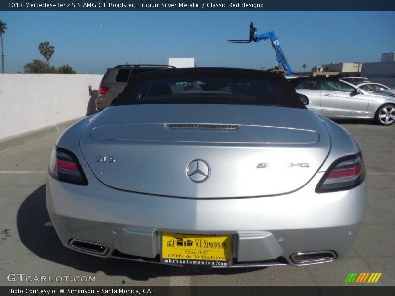 Iridium Silver Metallic / Classic Red designo 2013 Mercedes-Benz SLS AMG GT Roadster