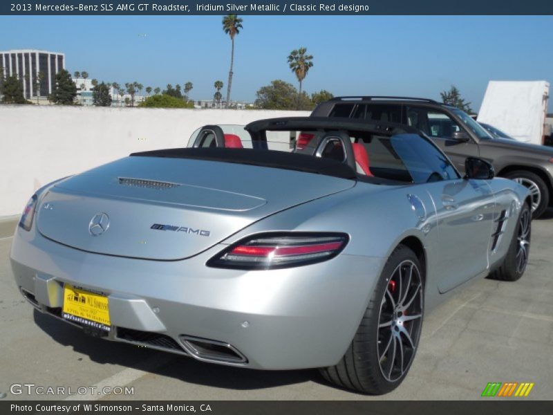 Iridium Silver Metallic / Classic Red designo 2013 Mercedes-Benz SLS AMG GT Roadster