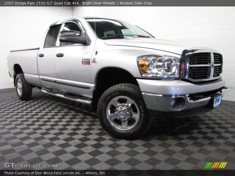 Bright Silver Metallic / Medium Slate Gray 2007 Dodge Ram 2500 SLT Quad Cab 4x4
