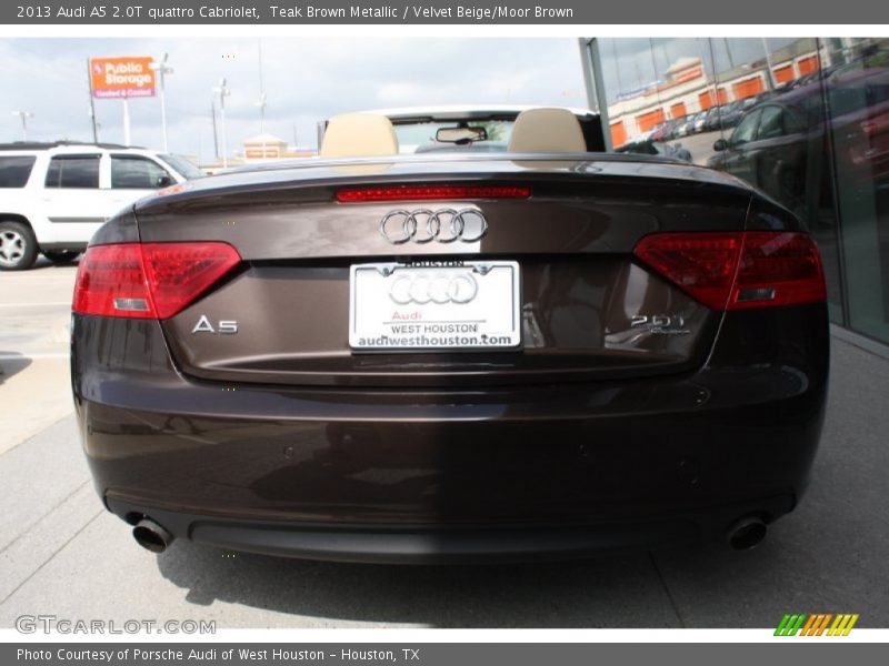 Teak Brown Metallic / Velvet Beige/Moor Brown 2013 Audi A5 2.0T quattro Cabriolet