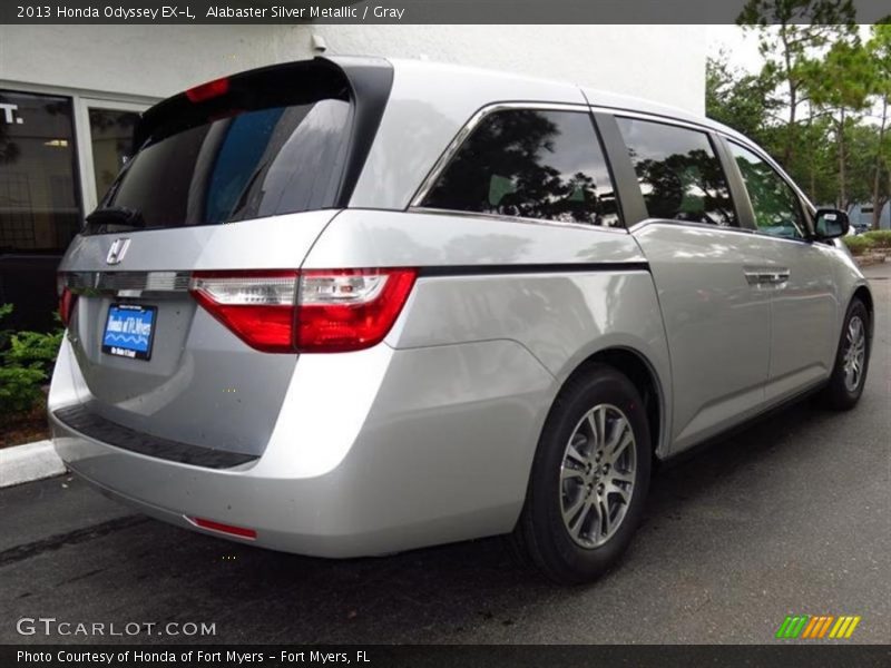 Alabaster Silver Metallic / Gray 2013 Honda Odyssey EX-L