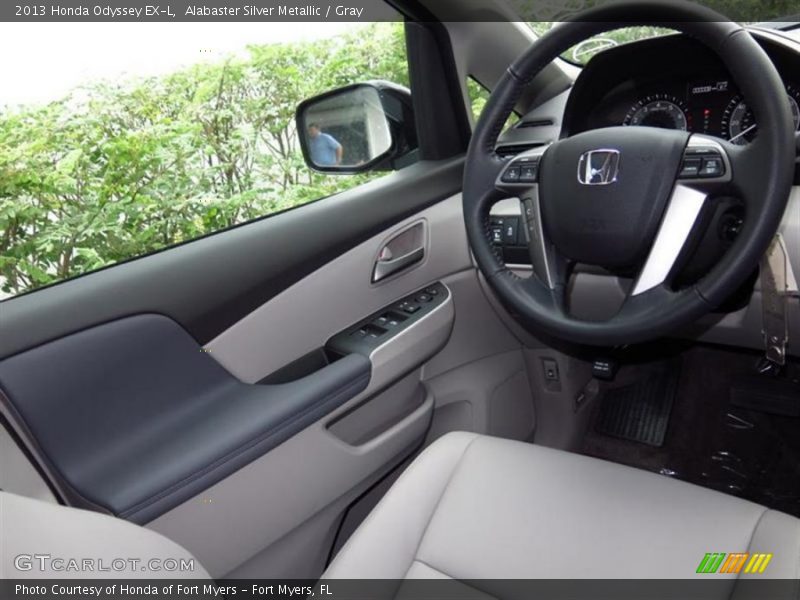 Alabaster Silver Metallic / Gray 2013 Honda Odyssey EX-L