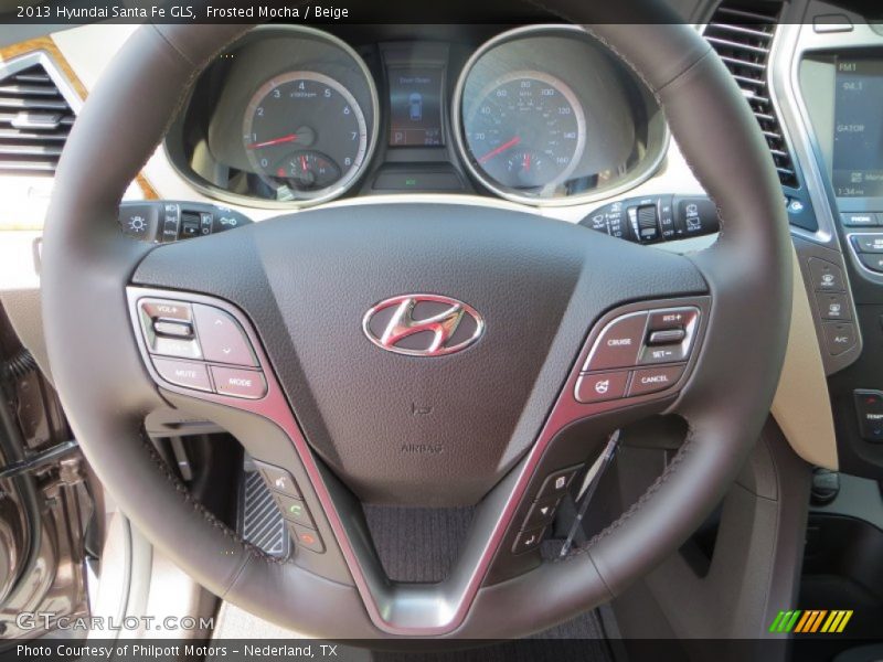 Frosted Mocha / Beige 2013 Hyundai Santa Fe GLS