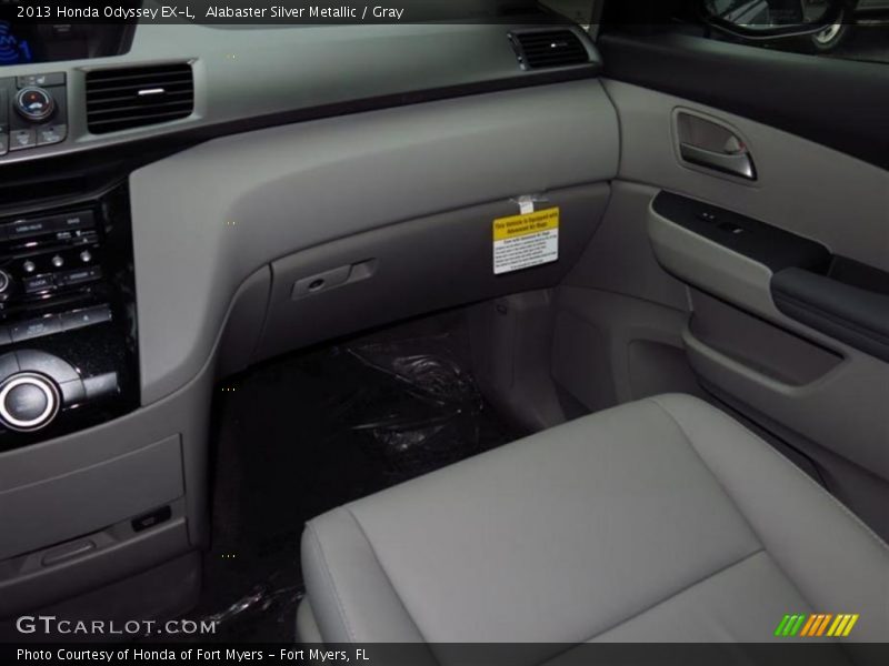 Alabaster Silver Metallic / Gray 2013 Honda Odyssey EX-L