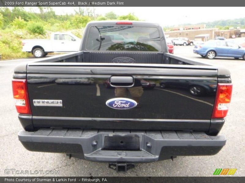 Black / Medium Dark Flint 2009 Ford Ranger Sport SuperCab 4x4