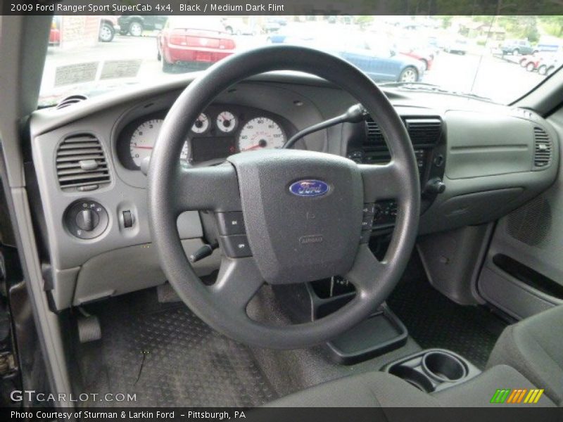 Dashboard of 2009 Ranger Sport SuperCab 4x4
