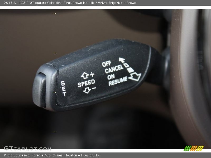 Teak Brown Metallic / Velvet Beige/Moor Brown 2013 Audi A5 2.0T quattro Cabriolet
