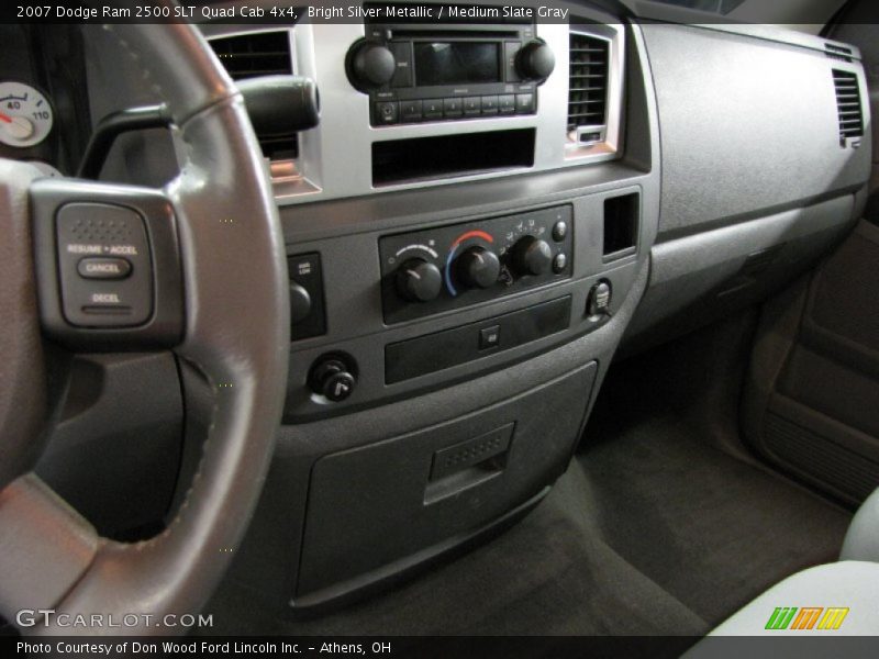 Bright Silver Metallic / Medium Slate Gray 2007 Dodge Ram 2500 SLT Quad Cab 4x4