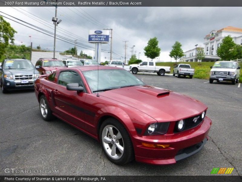 Redfire Metallic / Black/Dove Accent 2007 Ford Mustang GT Premium Coupe