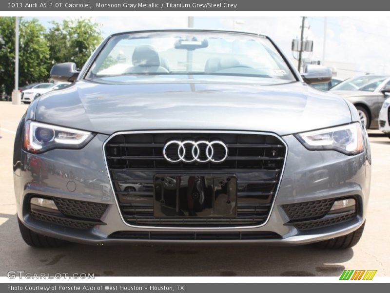 Monsoon Gray Metallic / Titanium Grey/Steel Grey 2013 Audi A5 2.0T Cabriolet