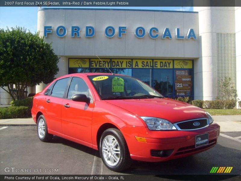 Infra-Red / Dark Pebble/Light Pebble 2007 Ford Focus ZX4 SE Sedan
