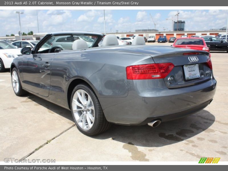 Monsoon Gray Metallic / Titanium Grey/Steel Grey 2013 Audi A5 2.0T Cabriolet