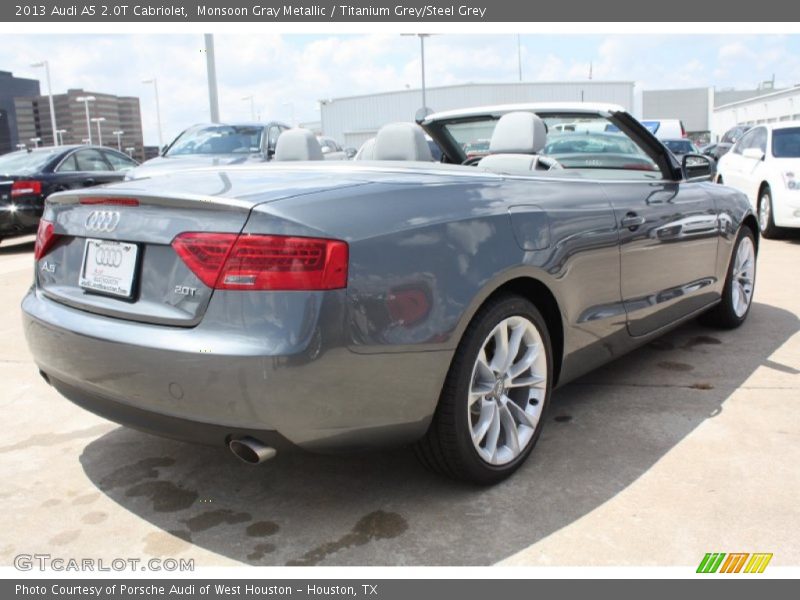 Monsoon Gray Metallic / Titanium Grey/Steel Grey 2013 Audi A5 2.0T Cabriolet