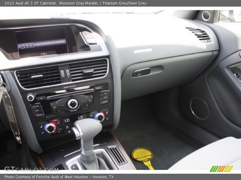 Monsoon Gray Metallic / Titanium Grey/Steel Grey 2013 Audi A5 2.0T Cabriolet