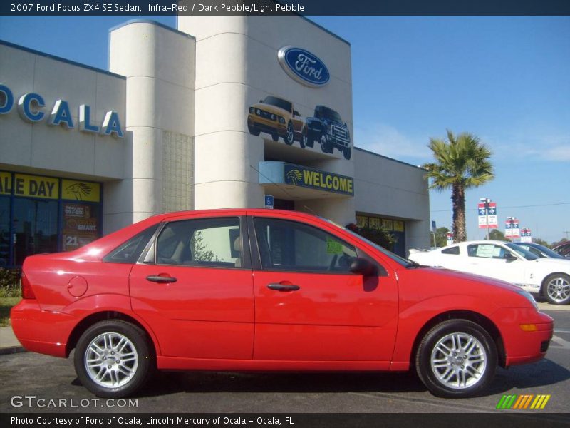 Infra-Red / Dark Pebble/Light Pebble 2007 Ford Focus ZX4 SE Sedan