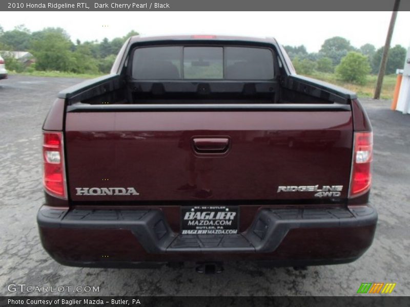 Dark Cherry Pearl / Black 2010 Honda Ridgeline RTL