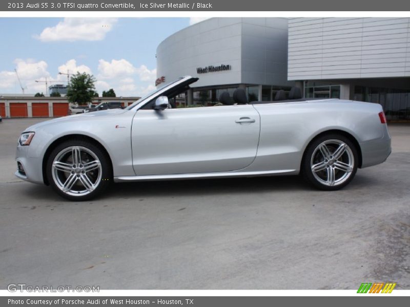 Ice Silver Metallic / Black 2013 Audi S5 3.0 TFSI quattro Convertible