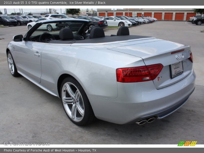 Ice Silver Metallic / Black 2013 Audi S5 3.0 TFSI quattro Convertible