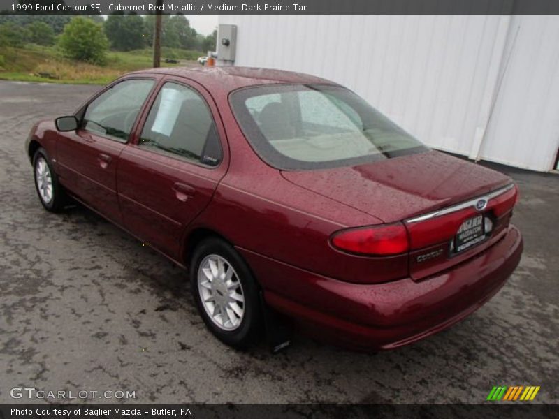 Cabernet Red Metallic / Medium Dark Prairie Tan 1999 Ford Contour SE