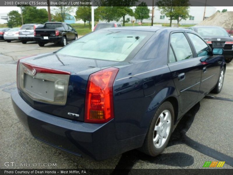 Blue Onyx / Light Neutral 2003 Cadillac CTS Sedan