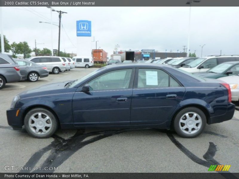 Blue Onyx / Light Neutral 2003 Cadillac CTS Sedan