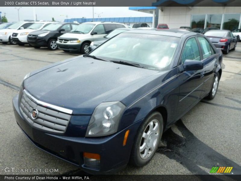 Blue Onyx / Light Neutral 2003 Cadillac CTS Sedan