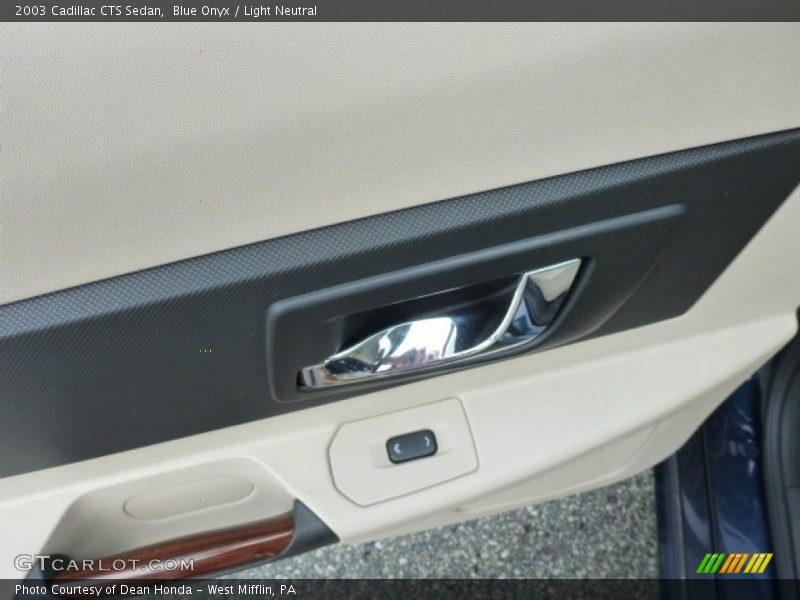 Blue Onyx / Light Neutral 2003 Cadillac CTS Sedan