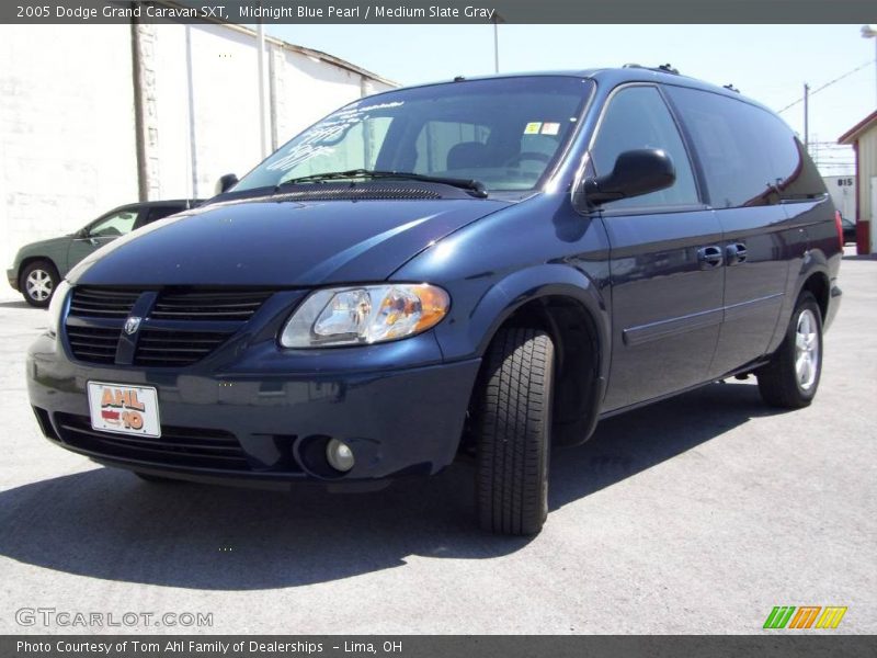 Midnight Blue Pearl / Medium Slate Gray 2005 Dodge Grand Caravan SXT