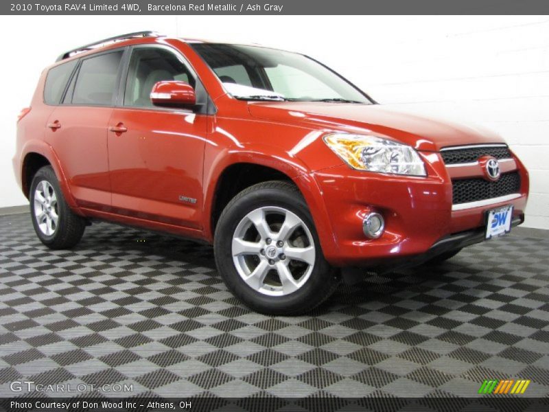Barcelona Red Metallic / Ash Gray 2010 Toyota RAV4 Limited 4WD