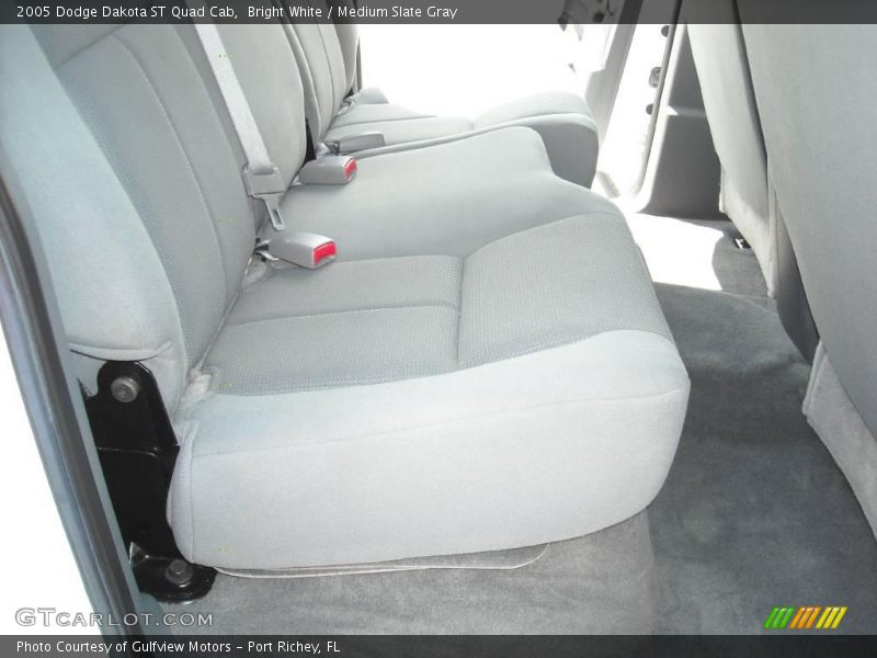 Bright White / Medium Slate Gray 2005 Dodge Dakota ST Quad Cab